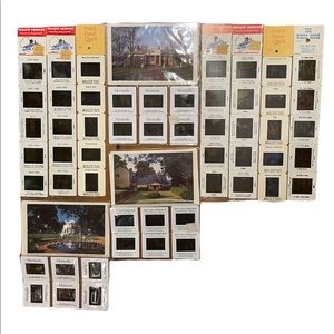 Vintage 1980s White House Williamsburg Slides And Postcards